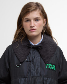 Anorak cerato in tartan Barbour x GANNI 