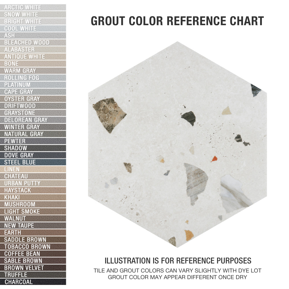 Sample – Sonar Hex White Porcelain Floor and Wall Tile