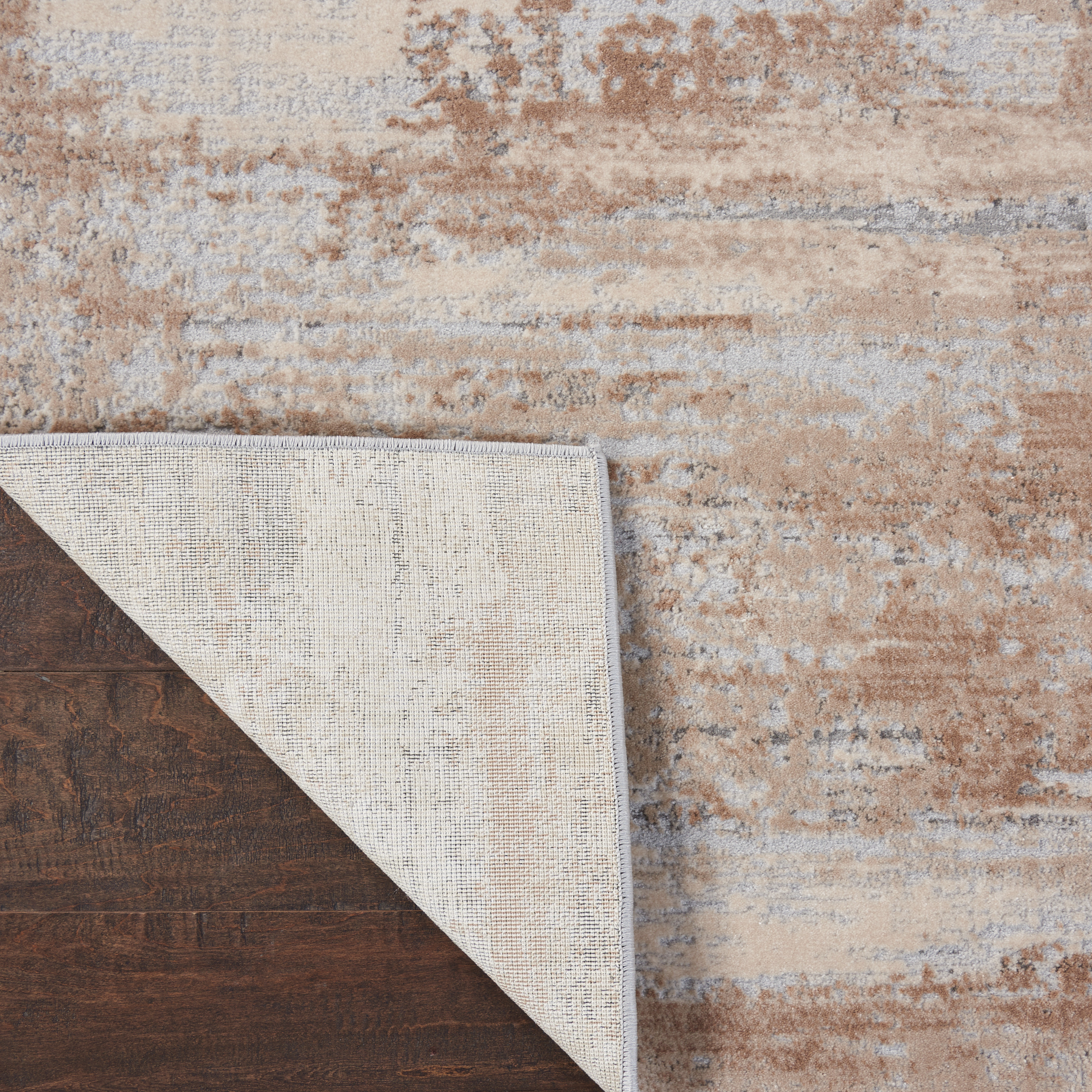 Nourison Rustic Textures 9'3" x 12'9" Beige Modern Indoor Rug