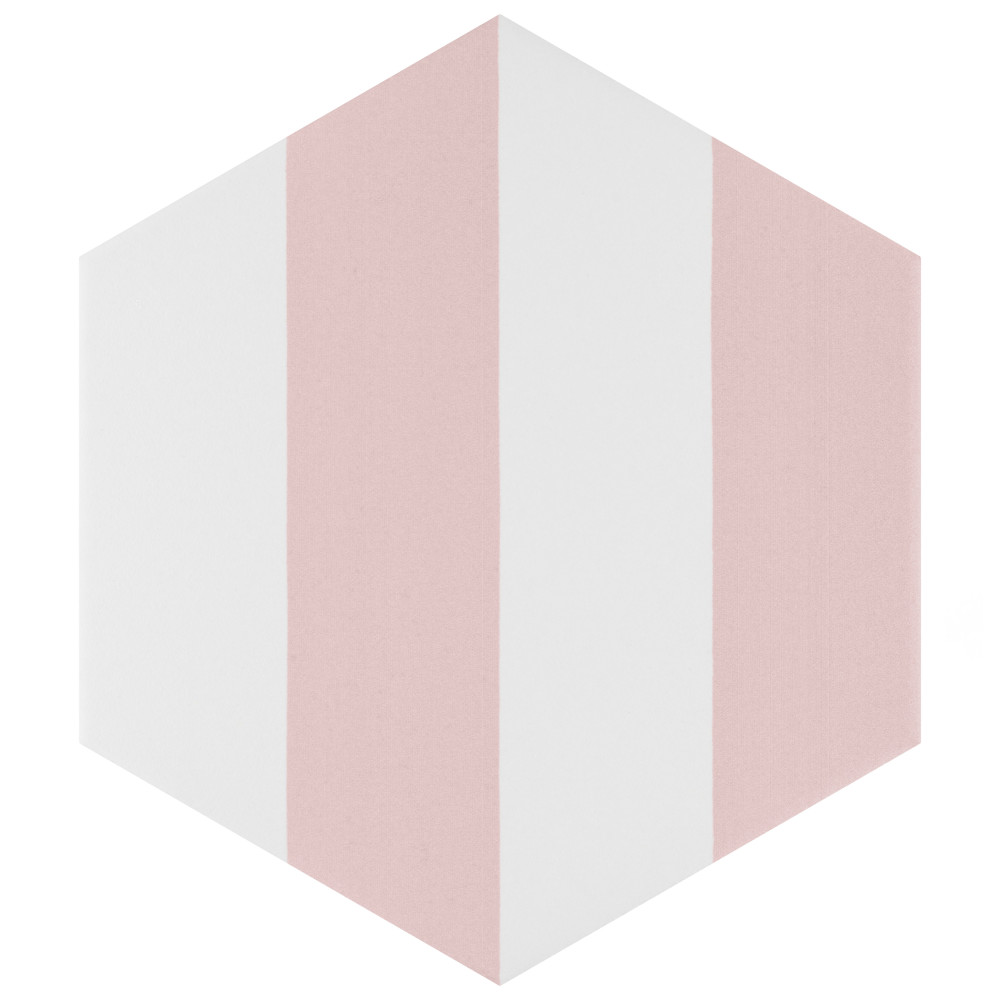 Porto Capri Hex Rose 8-5/8 in. x 9-7/8 in. Porcelain Floor and Wall Tile