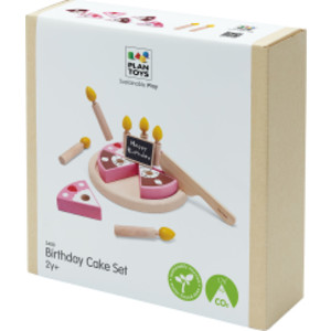 Wooden Birthday Cake Pretend Play Set