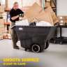 RUB1011BK, Rubbermaid Commercial, Structural Foam Tilt Truck, Utility Duty, 0.75 Cubic Yard, Black