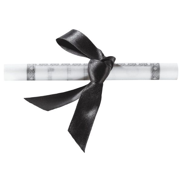 Graduation Diploma with Black Ribbon Layon