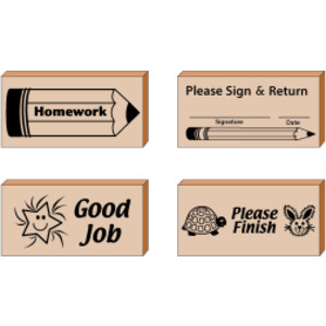 Teachers Helper Stamps, Set of 4