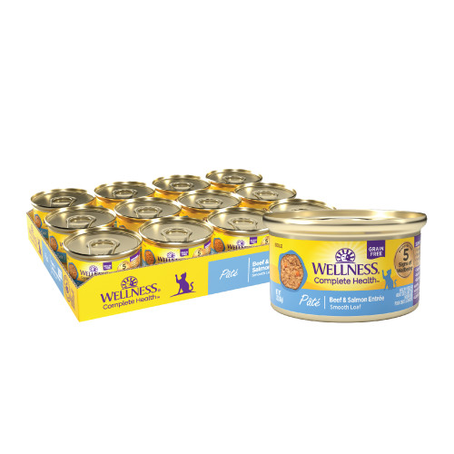 Wellness Complete Health Pate Beef & Salmon Front packaging