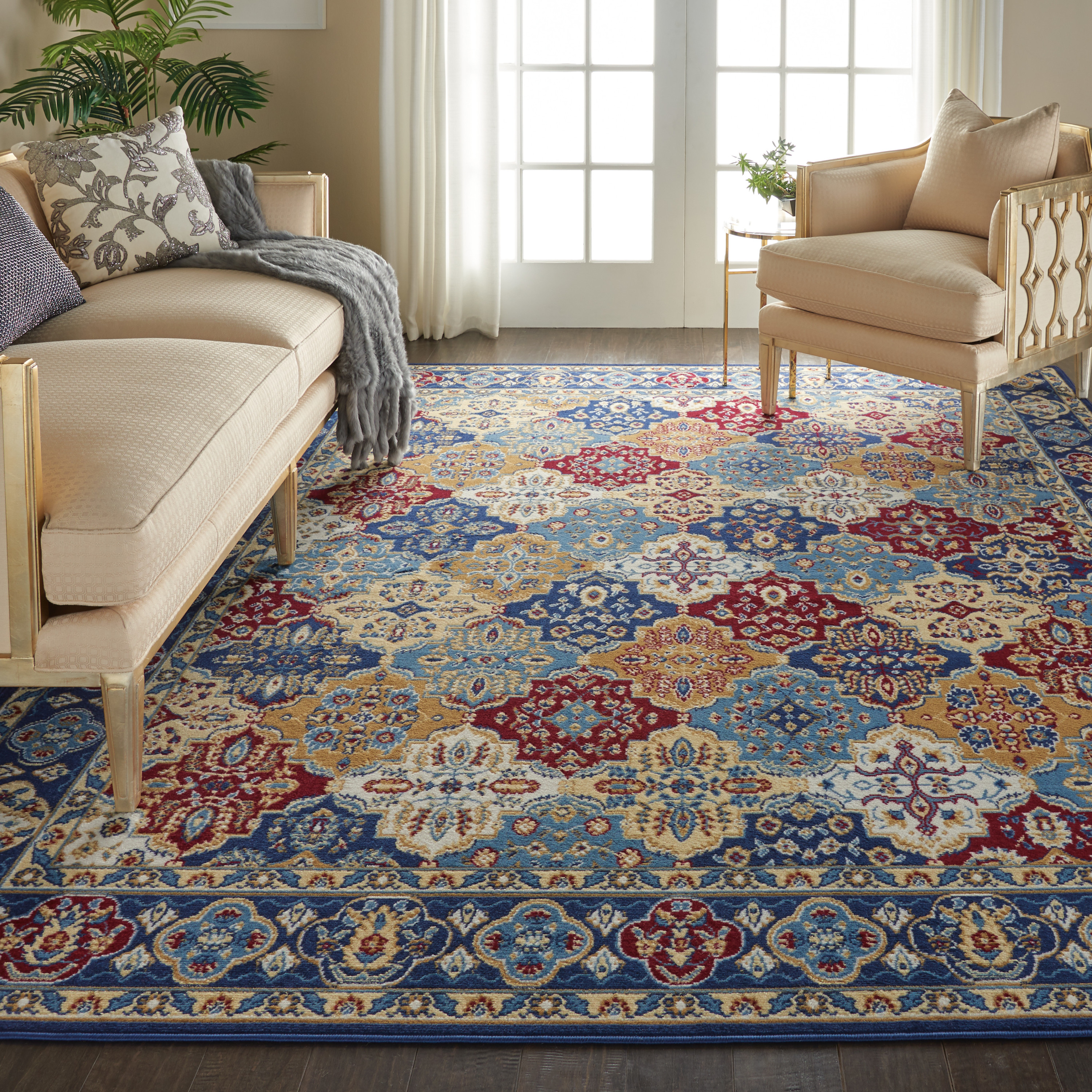 Nourison Grafix 7'10" x 9'10" Multicolor Bohemian Indoor Rug
