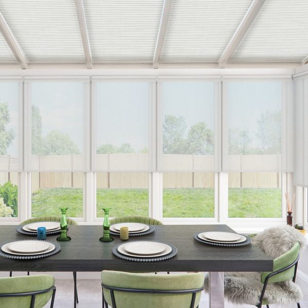 Ivy White Roller Blind