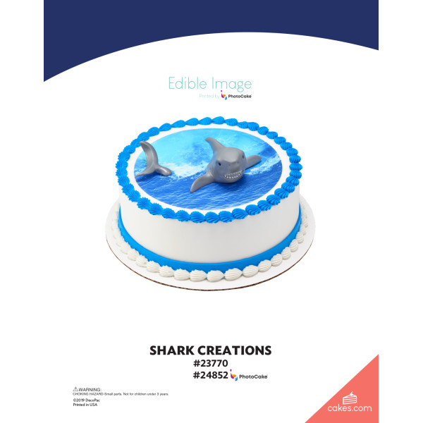 Shark Creations The Magic of Cakes® PhotoCake® Enhanced Round Background Page