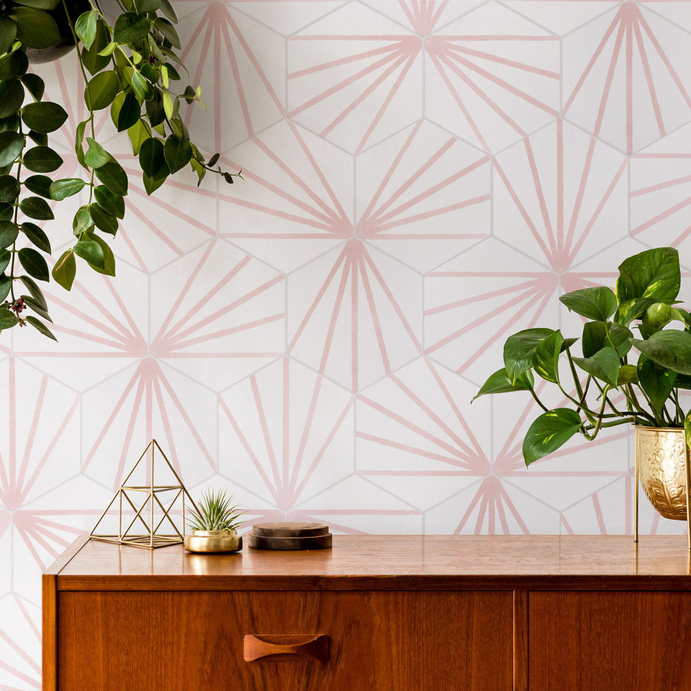 Horizon Dawn Hex Rosa 7-3/4 in. x 9 in. Porcelain Floor and Wall Tile