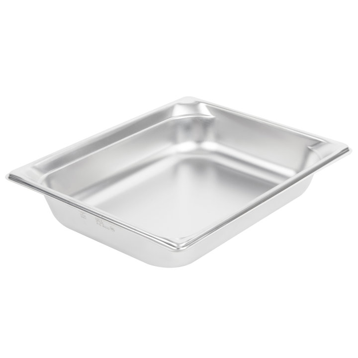 Half-size 2 ½-inch-deep Super Pan 3® stainless steel steam table pan