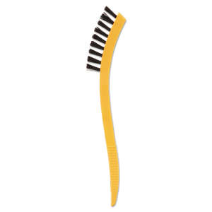 Rubbermaid Commercial, 3in, Tile and Grout Scrub Brush, Plastic Bristles, Black