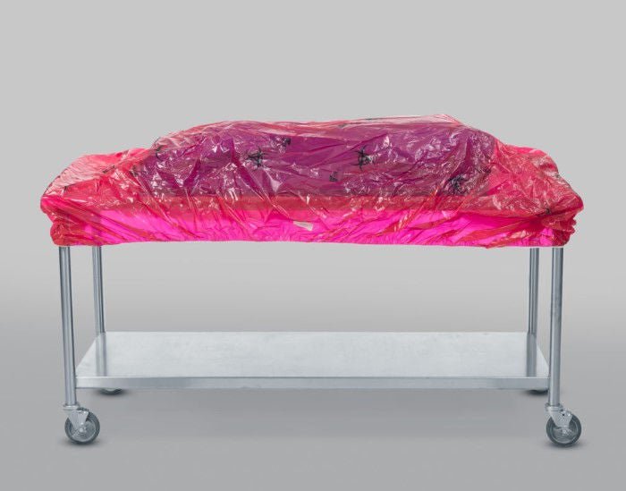 Tidi Products COVER, TABLE BIOHAZARD BACK POLY RED 67"X52" (20/CS)