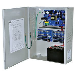 ALTRONIX-AL1012ULXPD16-POWER SUPPLY, 299 VA VA RATING, 115 V, 1.9 A, 12 V DC OUTPUT, 115 V AC INPUT, AL1012UL, 15.5 X 12.25 X 4.5 IN, 12.25 IN L