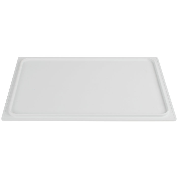 Blank Miramar® resin template for Miramar contemporary food pans in white stone