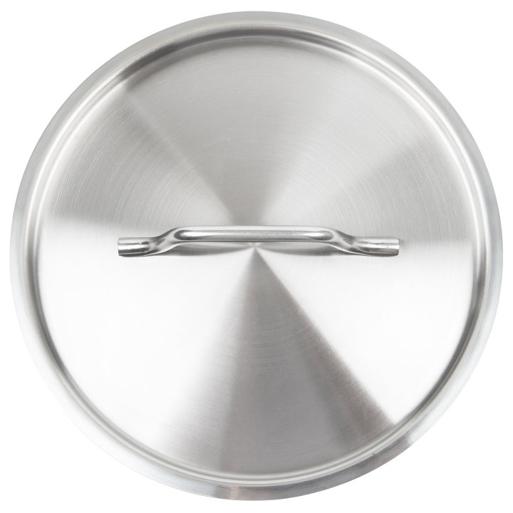 8-inch Optio™ flat stainless steel cover