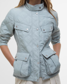 Halsey Quilted Jacket Light Steel/Silver Birch