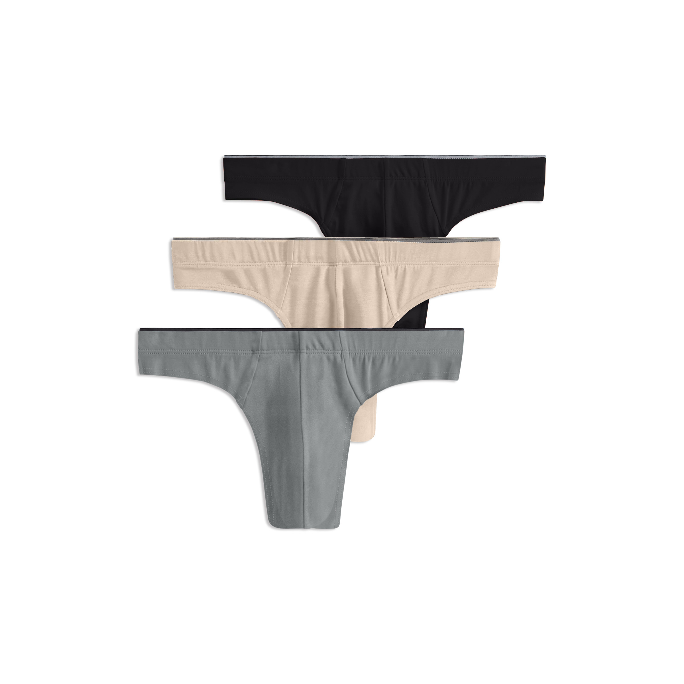 Jockey Men's True Style Thong - 3 Pack - Picture 2 of 41