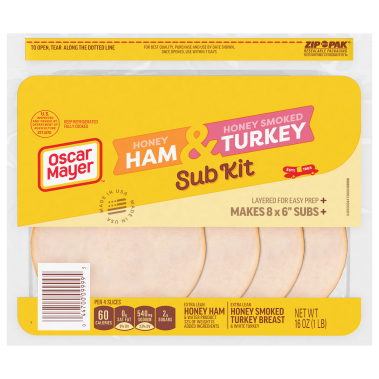 Sub Kit with Honey Ham & Honey Smoked Turkey