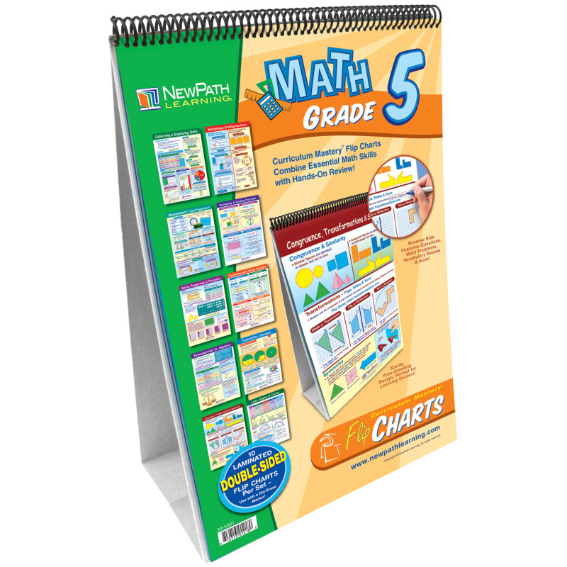 Math Skills Curriculum Mastery® Flip Chart, Grade 5