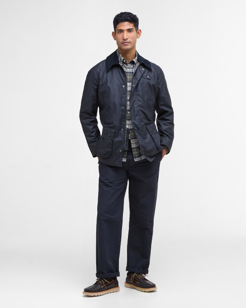 Ashby Waxed Jacket Classic Navy