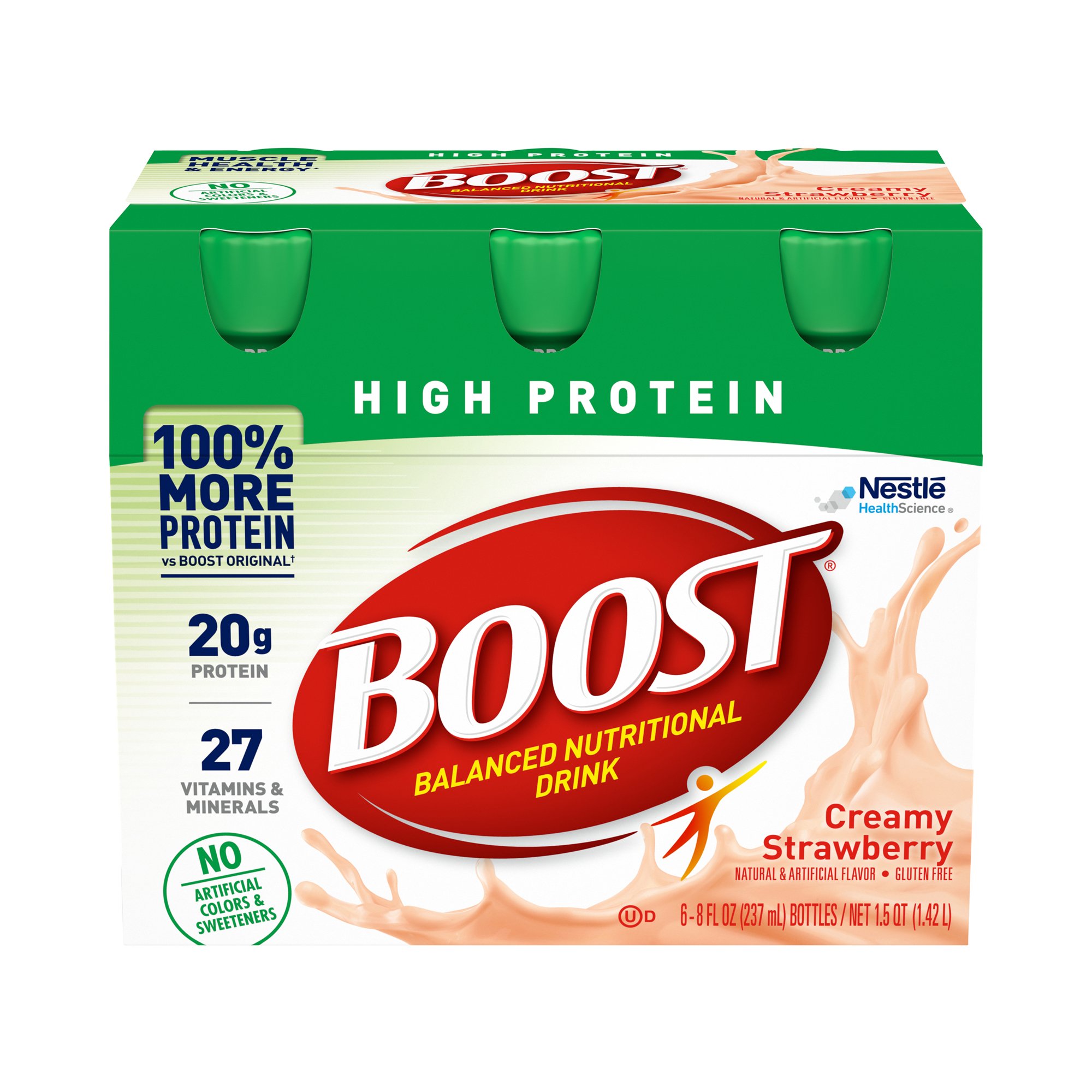 Boost High Protein Strawberry Complete Nutritional Drink, 8-ounce bottle MK 1178448