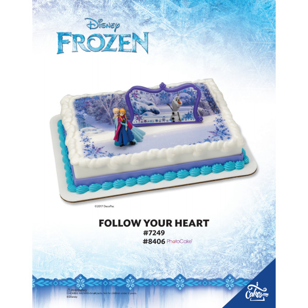 Frozen Follow Your Heart PhotoCake® DecoSet® Background The Magic of Cakes® Page