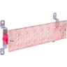 Ground Bar Copper C Pattern 21-Hole 1/4 in. Thick 16 L x 4 in. W