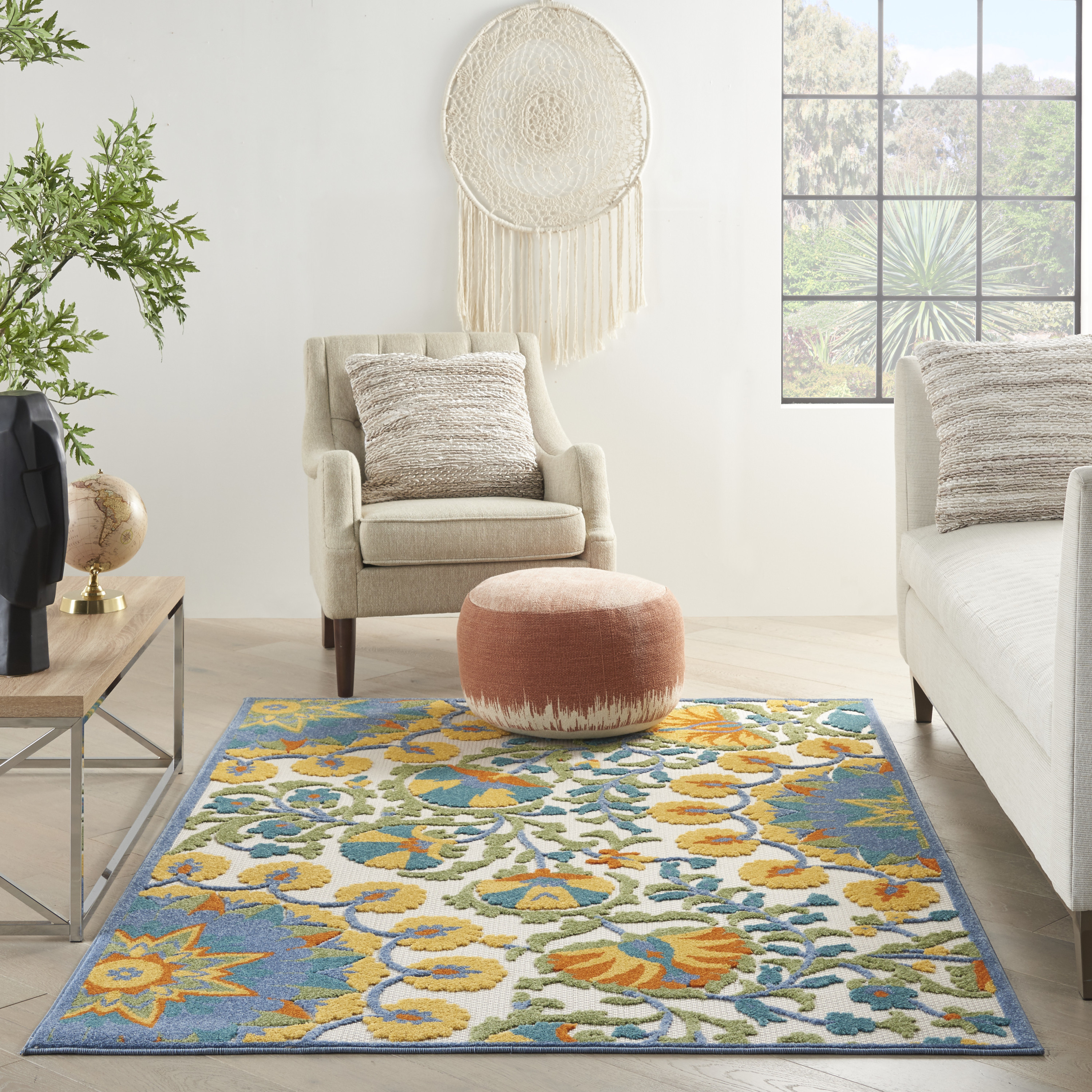 Nourison Aloha 6' x 9' Multicolor Transitional Rug