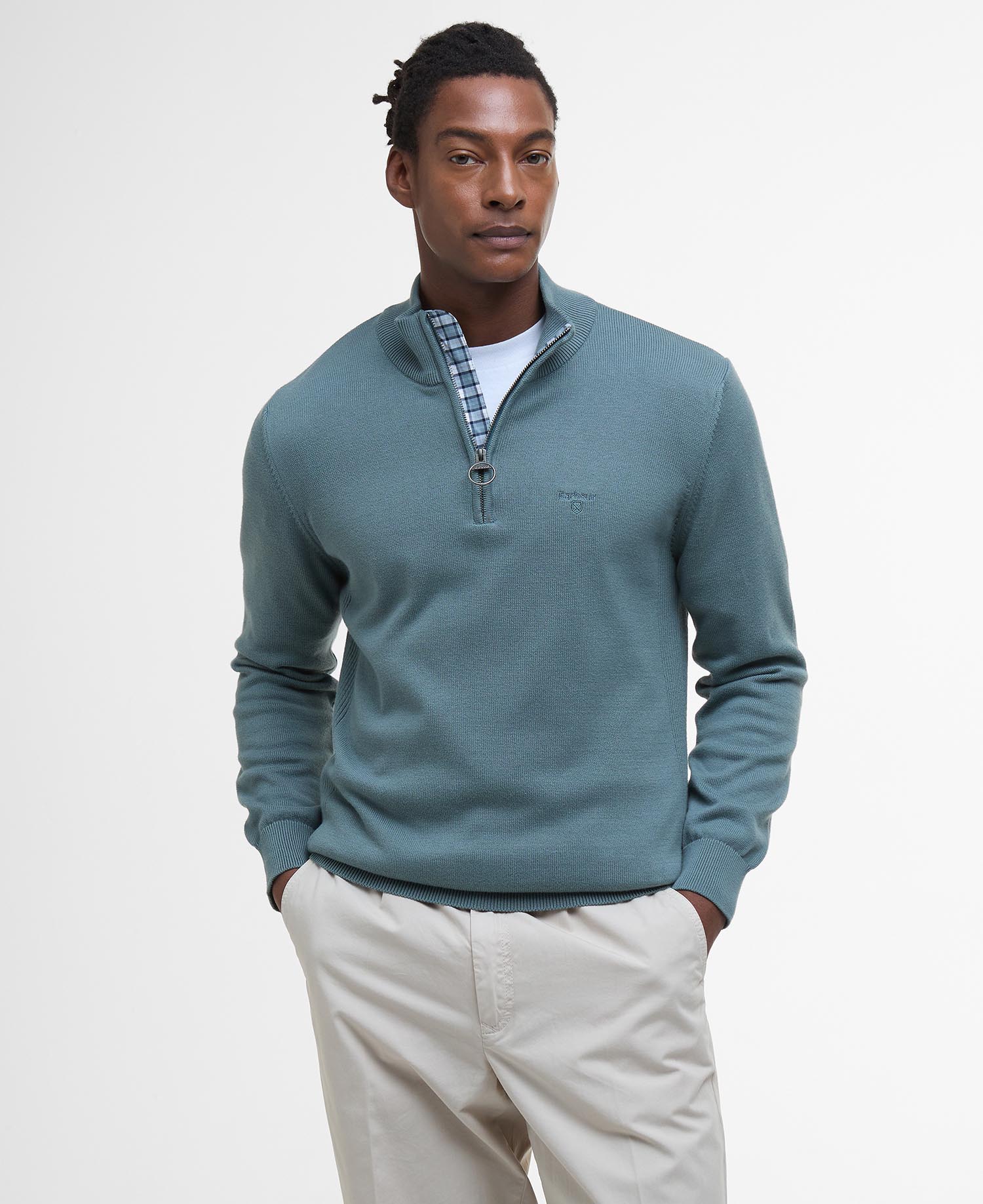 Pullover Cotton Half Zip image number 0