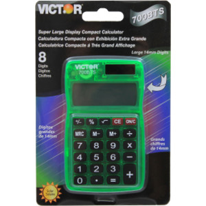 8 Digit Pocket Calculator in Ass't Translucent Bright Colors