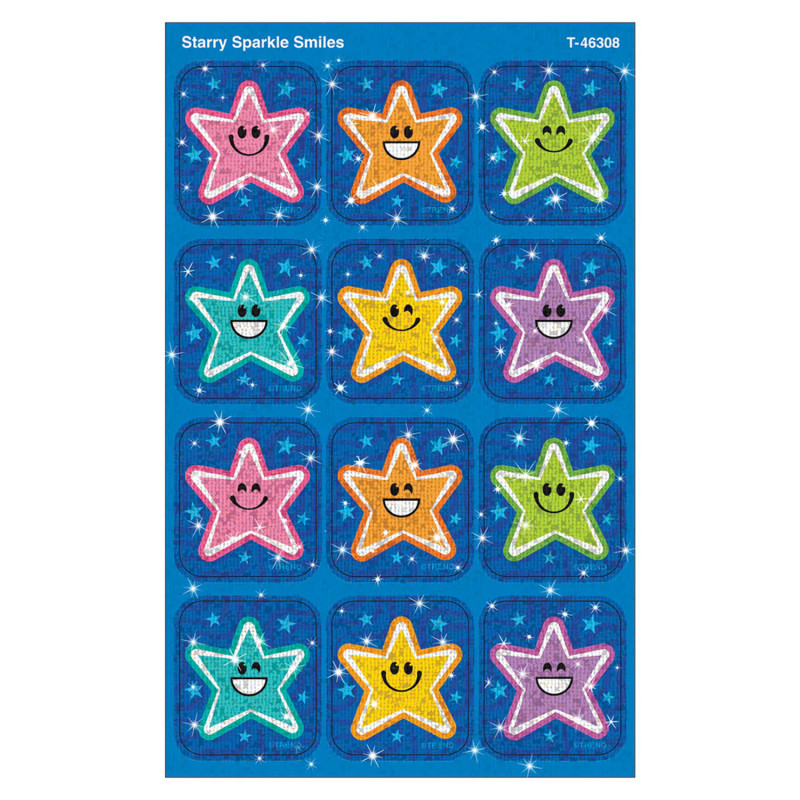Starry Smiles Sparkle Stickers®, Pack of 24
