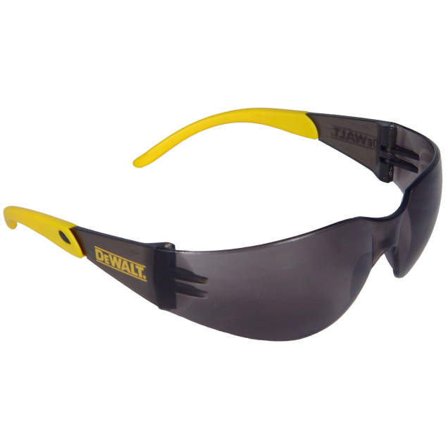 DEWALT DPG54 Protector™ Safety Glass, Smoke / Yellow Frame / Smoke Lens