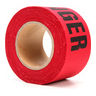 Danger Tape, Cotton Fabric, 3 in. x 150 ft., Red