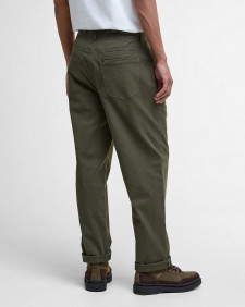 Pantaloni in tessuto stretch lavato dalla vestibilità regular 