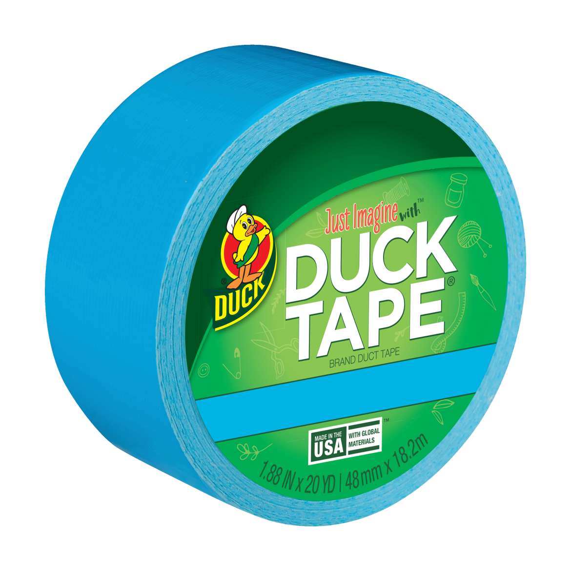 Color Duck Tape® Brand Duct Tape - Electric Blue, 1.88 in. x 20 yd.