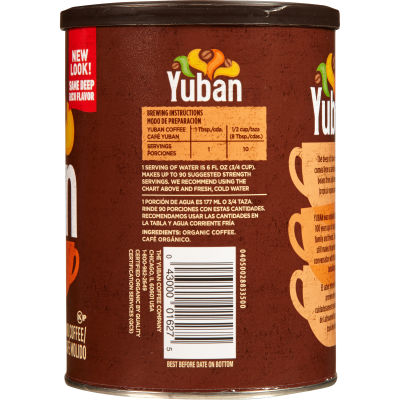 Yuban Organic Medium Roast Ground Coffee 11 oz Canister
