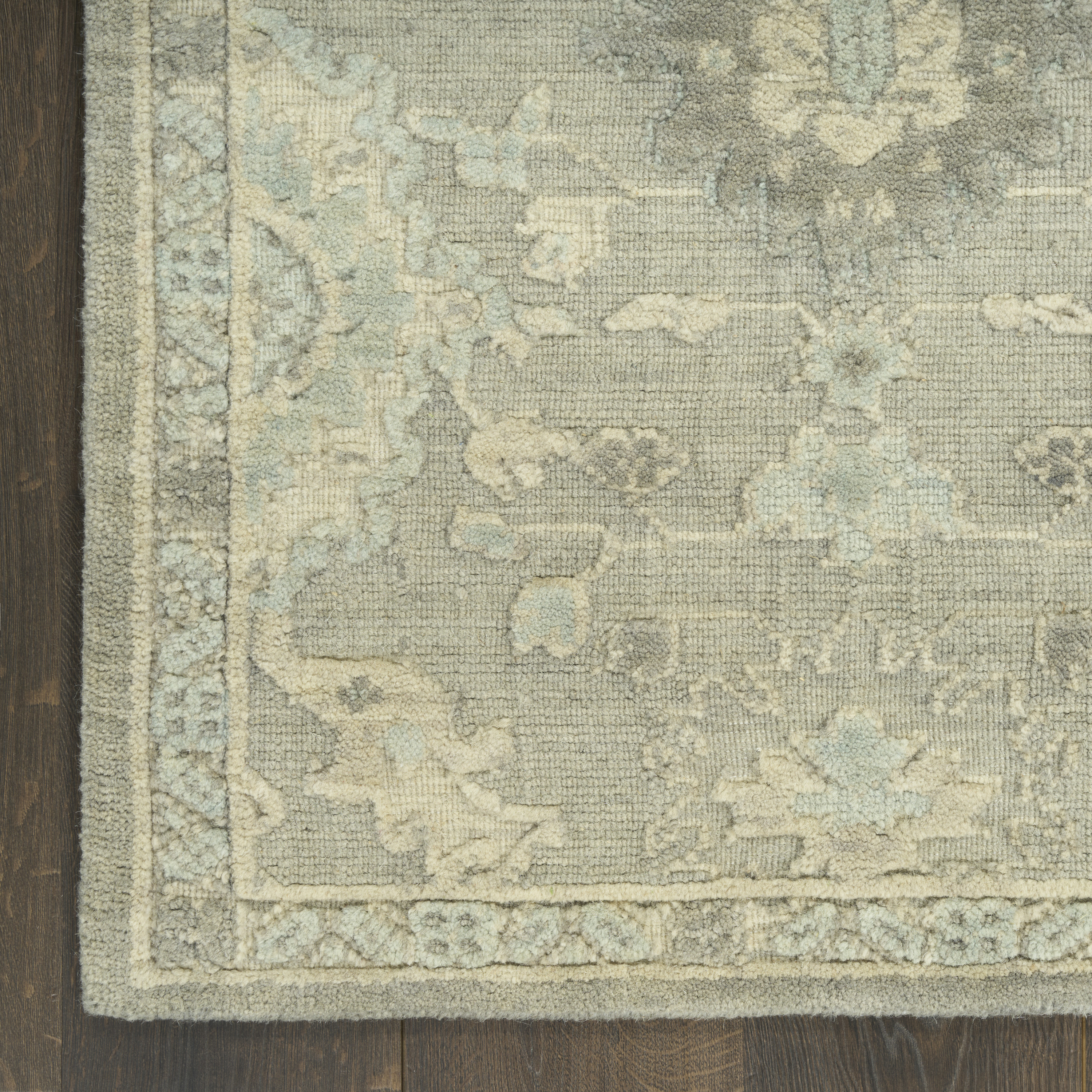Nourison Ravello 7'9" x 9'9" Grey Blue Vintage Indoor Rug
