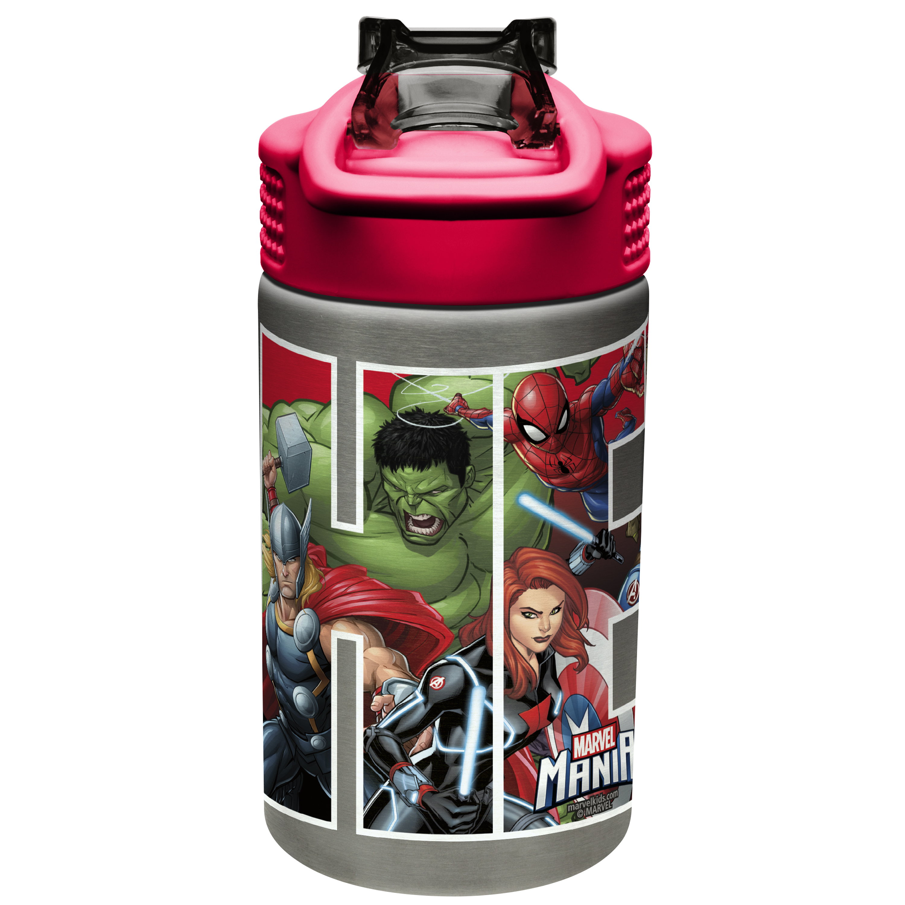 Marvel Comics 15.5 ounce Water Bottle, Black Panther, Captain America, Spider-Man & The Hulk slideshow image 5 Marvel Comics 15.5 ounce Water Bottle, Black Panther, Captain America, Spider-Man & The Hulk slideshow image 5