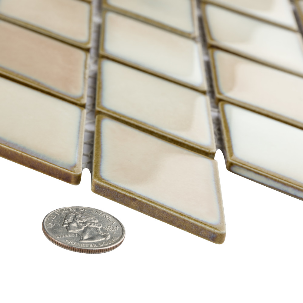 Sample – Hudson Kite Truffle Porcelain Mosaic Tile