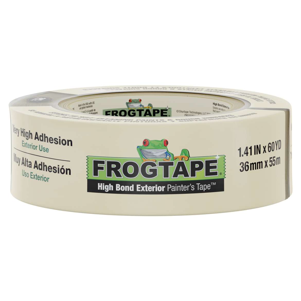 FrogTape® High Bond Exterior Painter's Tape™ - Beige, 1.41 in. x 60 yd.
