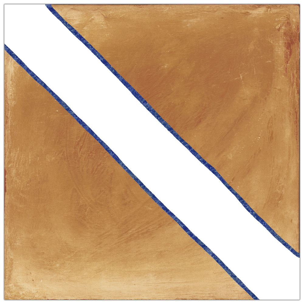 Sentier des Ocres Treillis Blue 7-7/8 in. x 7-7/8 in. Porcelain Floor and Wall Tile