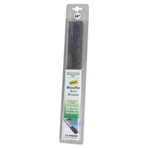 Unger, ErgoTec® Soft Replacement, 24", Black, Rubber Squeegee