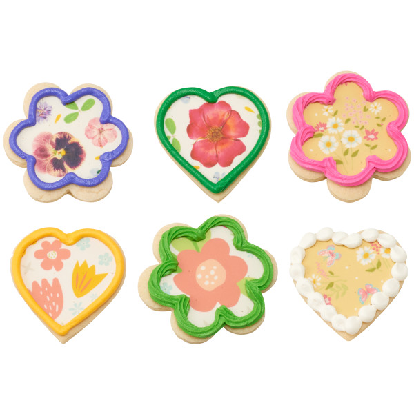 Delicate Florals PhotoCake® Edible Image®