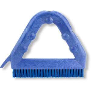 Carlisle, Sparta, 9in, Color Coded Tile and Grout Brush, Polyester Bristles, Blue