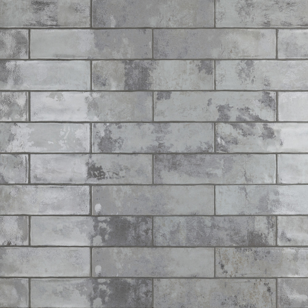 Biarritz Grey 3 in. x 12 in. Ceramic Wall Tile