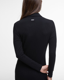 Della Knitted Midi Dress Classic Black