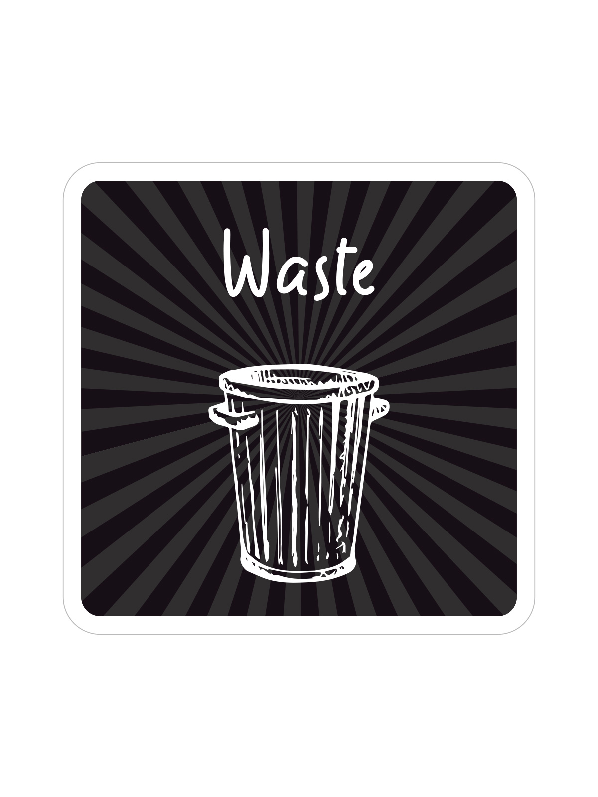 MOSAIC – Label – Waste – Black