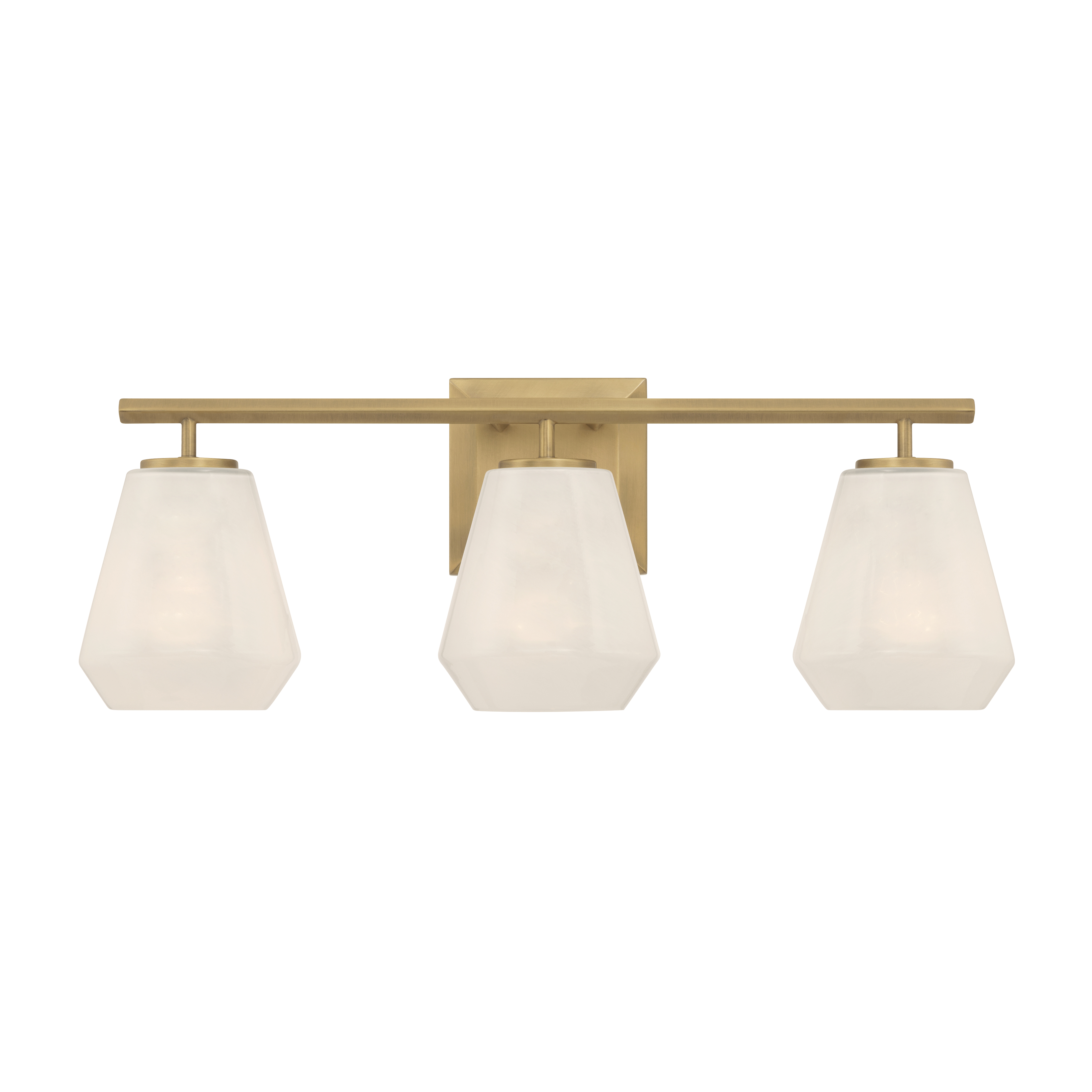 3-Light Vanity - Legacy Brass with Alabaster Glass - alternate view