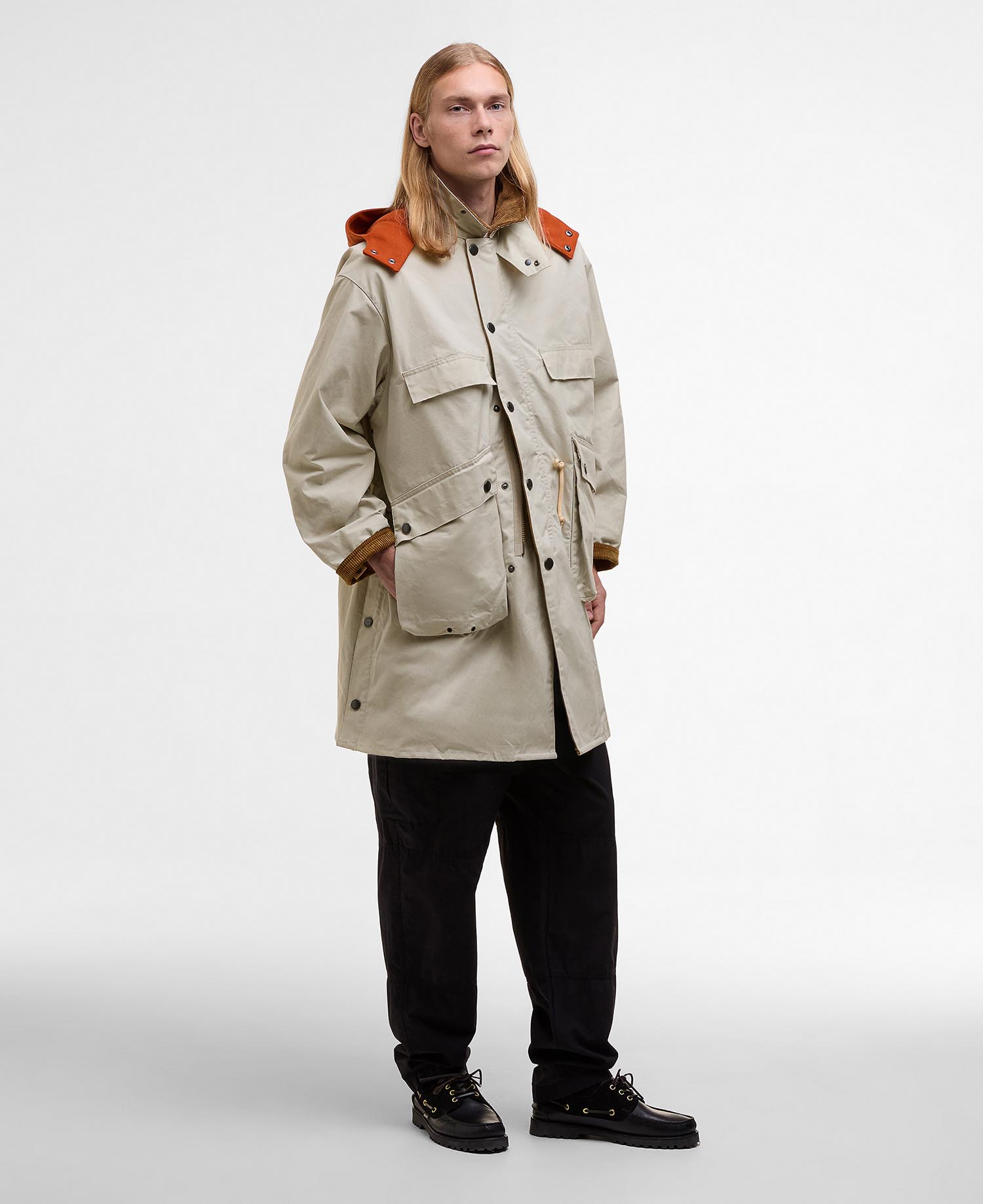 Barbour x Kaptain Sunshine Oversized Bedale Casual Field Coat image number 1