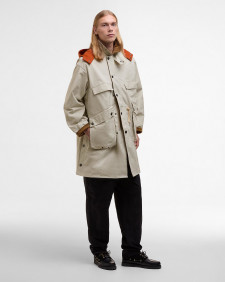 Barbour x Kaptain Sunshine Oversized Bedale Casual Field Coat Clay